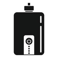 vecteur simple d'icône de charge de powerbank. batterie de téléphone