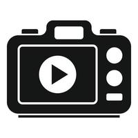 vecteur simple d'icône d'appareil photo photo. photo numérique