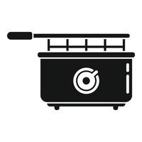 vecteur simple d'icône de kit de friteuse. panier à frites
