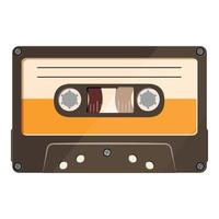 icône de cassette, style cartoon vecteur