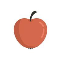 icône de pomme eco plat vecteur isolé