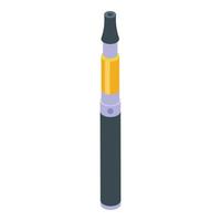 vecteur isométrique d'icône de stylo de fumée. cigarette électronique