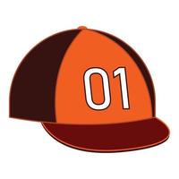 vecteur de dessin animé d'icône de casquette de basket-ball. équipement uniforme