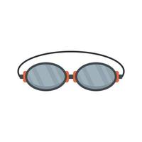 icône de lunettes d'épilation au laser plat vecteur isolé
