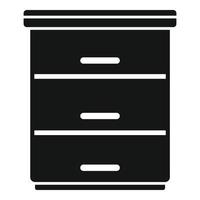 vecteur simple d'icône de tiroir. design d'intérieur