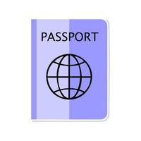 création de vecteur de logo de passeport