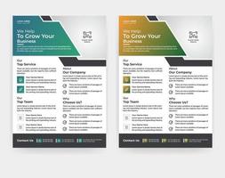 conception de flyer créatif de marketing numérique au format a4 vecteur