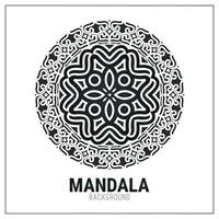 modèle de conception de fond plat mandala vecteur