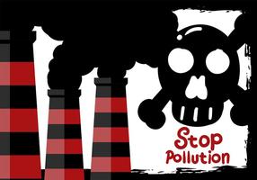 Stop Pollution Air Background Vector