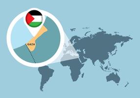 Carte de la Palestine vecteur