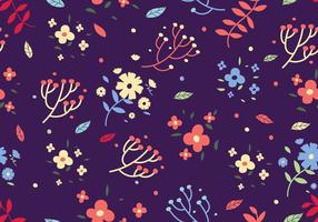 Free Floral Ditsy Print Vector Background