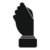 vecteur simple d'icône de signe de paix. prise de doigt