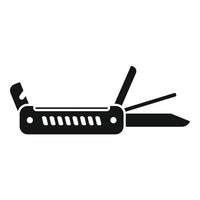 tire-bouchon multitool icône vecteur simple. couteau militaire