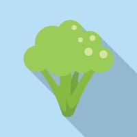 vecteur plat d'icône de brocoli frais de régime. chou brocoli