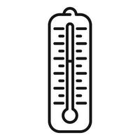 vecteur de contour icône thermomètre de piscine