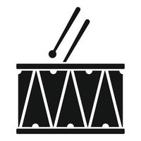 vecteur simple d'icône de grosse caisse. instrument de musique
