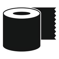 vecteur simple d'icône de papier rouleau. boîte à mouchoirs