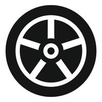 vecteur simple d'icône de roue de voiture. pièce détachée