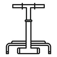 vecteur de contour d'icône d'équipement d'entraînement. sport physique