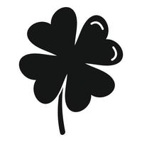 vecteur simple d'icône d'art de trèfle. feuille irlandaise