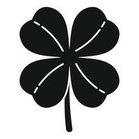 vecteur simple d'icône de plante de trèfle. chance irlandaise