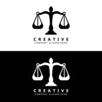 logo de droit, vecteur de justice à l'échelle, conception pour les marques de prêteur sur gages, loi, avocat, institutions financières