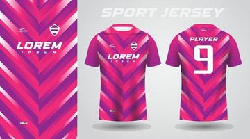 conception de maillot de sport rose violet vecteur