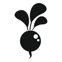 vecteur simple d'icône de radis. agriculture écologique