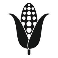vecteur simple d'icône de maïs écologique. sauver la plante