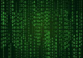 Numéros aléatoires Matrix background vecteur