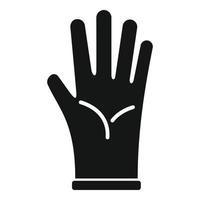 vecteur simple d'icône de gant propre. latex chirurgical