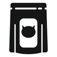 vecteur simple d'icône de boîte de nourriture pour chat. aliments pour animaux de compagnie