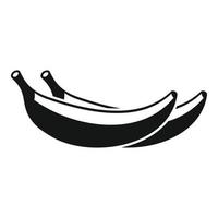 vecteur simple d'icône de fruit de banane de petit déjeuner. nourriture saine