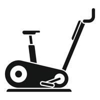 vecteur simple d'icône de vélo d'exercice. sport actif