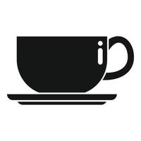 vecteur simple d'icône de tasse de café chaud. régime alimentaire