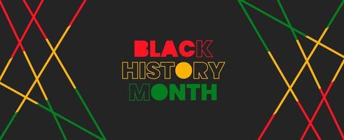fond du mois de l'histoire des noirs. histoire afro-américaine ou mois de l'histoire des noirs. célébrée chaque année en février aux états-unis et au canada. mois de l'histoire des noirs 2023 vecteur