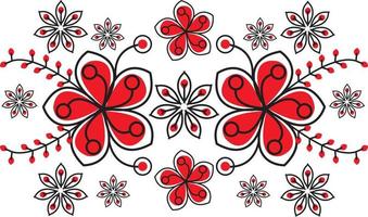 illustration de conception vectorielle florale gratuite modifiable, modèle de conception d'arrière-plan floral vecteur