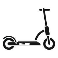 ride vecteur simple d'icône de scooter électrique. coup de vélo