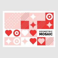 modèle de fond de mosaïque géométrique colorée vecteur