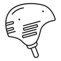 icône de casque de rafting, style de contour vecteur