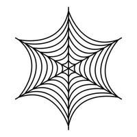 petite icône de toile d'araignée, style de contour vecteur