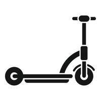 vecteur simple d'icône de transport de scooter électrique. coup de vélo