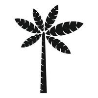 vecteur simple d'icône de feuillage de palmier. arbre d'été