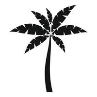 vecteur simple d'icône de palmier de vacances. plante d'été