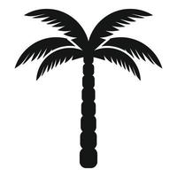 vecteur simple d'icône de paume d'été. cocotier