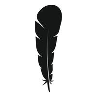 vecteur simple d'icône de plume de duvet. plume d'oiseau