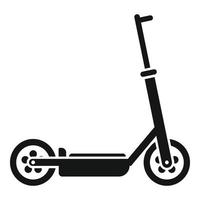 vecteur simple d'icône de scooter électrique. coup de pied trotinette