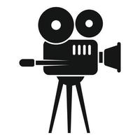 vecteur simple d'icône de caméra vidéo. cinéma de film