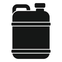 vecteur simple d'icône de bidon chimique de piscine. service de nettoyage