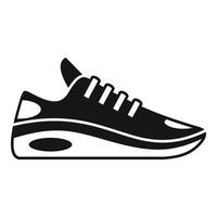vecteur simple d'icône de baskets d'athlète. chaussure de sport